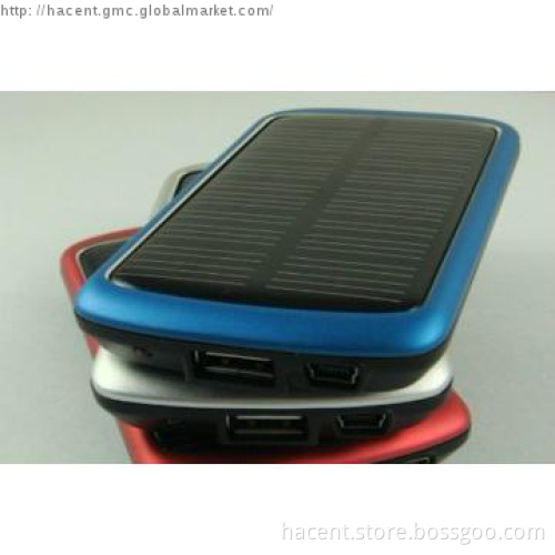 5000mah high quality solar power bank for smart phone and digital